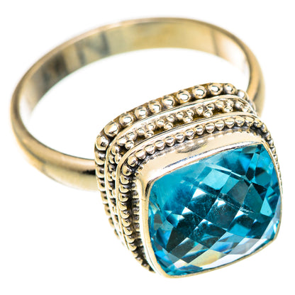Swiss Blue Topaz Rings handcrafted by Ana Silver Co - RING124991 - Photo 2