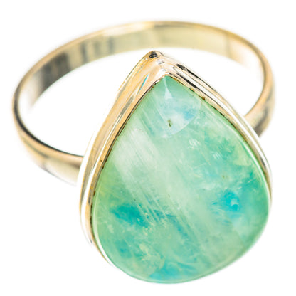 Green Moonstone Rings handcrafted by Ana Silver Co - RING124996 - Photo 2