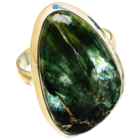 Seraphinite Rings handcrafted by Ana Silver Co - RING124998 - Photo 2