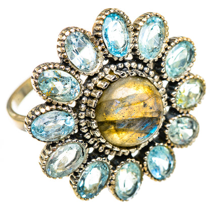 Labradorite Rings handcrafted by Ana Silver Co - RING125019 - Photo 2