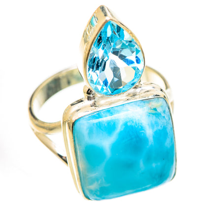Larimar Rings handcrafted by Ana Silver Co - RING125022 - Photo 2