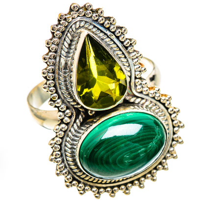 Malachite Rings handcrafted by Ana Silver Co - RING125028 - Photo 2