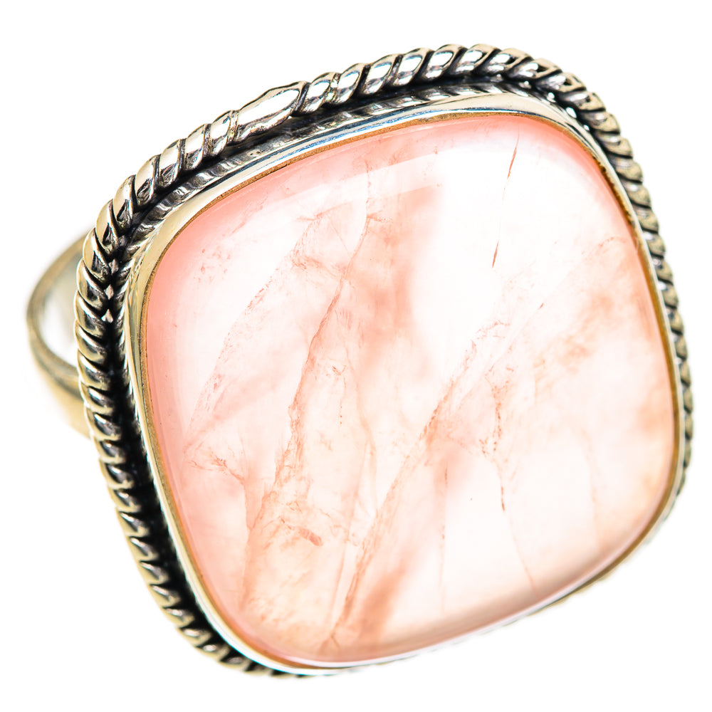 Rose Quartz Rings handcrafted by Ana Silver Co - RING125029 - Photo 2
