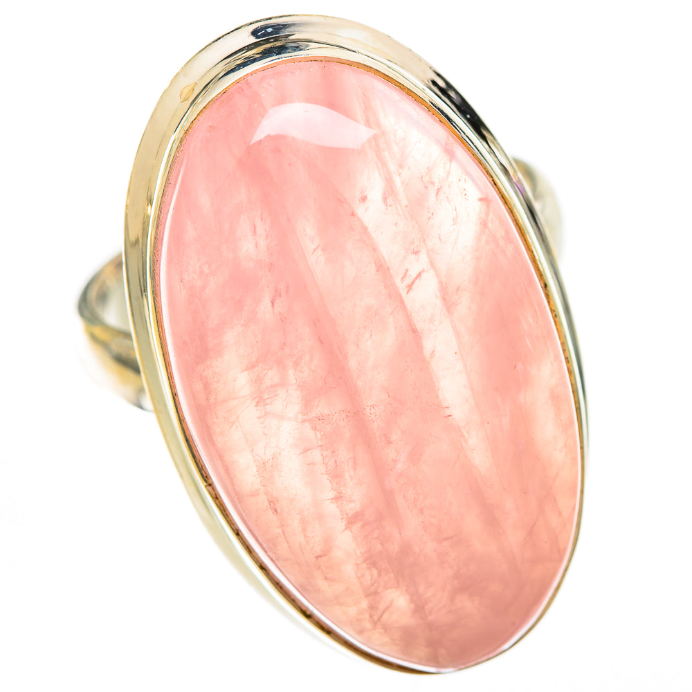 Rose Quartz Rings handcrafted by Ana Silver Co - RING125030 - Photo 2
