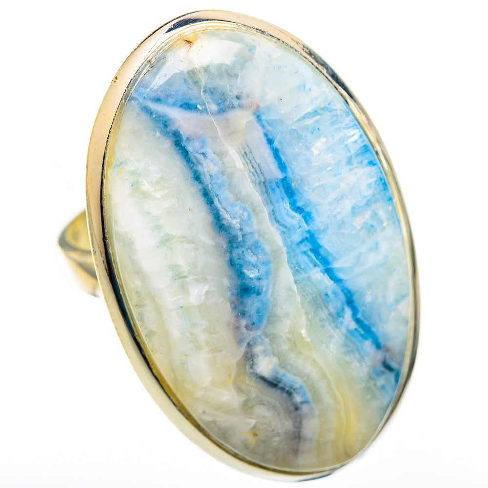 Blue Scheelite Rings handcrafted by Ana Silver Co - RING125045 - Photo 2