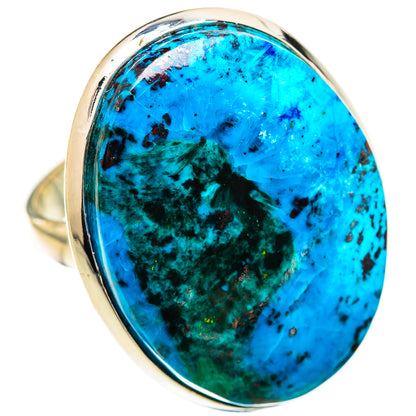 Chrysocolla Rings handcrafted by Ana Silver Co - RING125046 - Photo 2