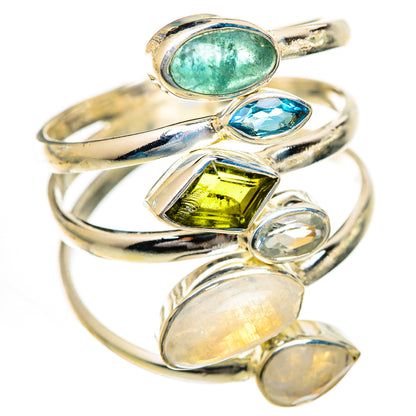 Rainbow Moonstone Rings handcrafted by Ana Silver Co - RING125062 - Photo 2