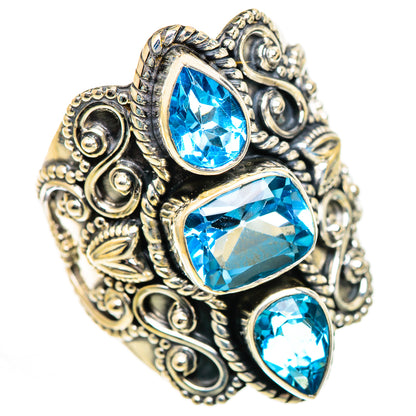 Swiss Blue Topaz Rings handcrafted by Ana Silver Co - RING125075 - Photo 2