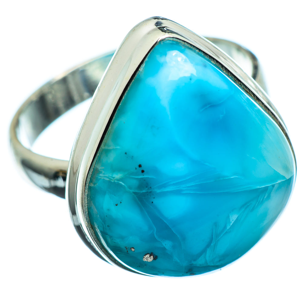 Larimar Rings handcrafted by Ana Silver Co - RING1250