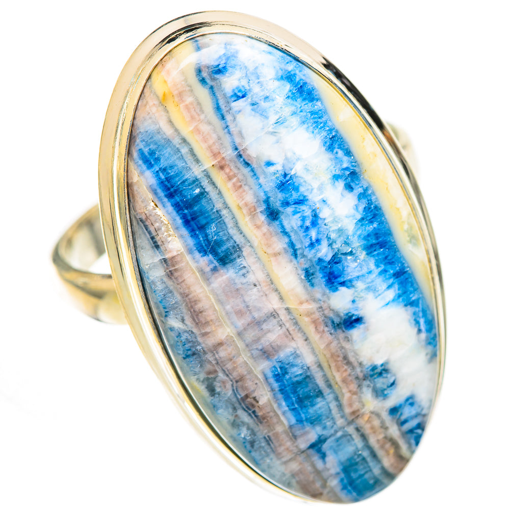 Blue Scheelite Rings handcrafted by Ana Silver Co - RING125120 - Photo 2
