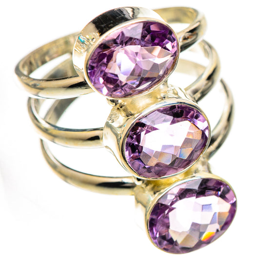 Pink Amethyst Rings handcrafted by Ana Silver Co - RING125130 - Photo 2