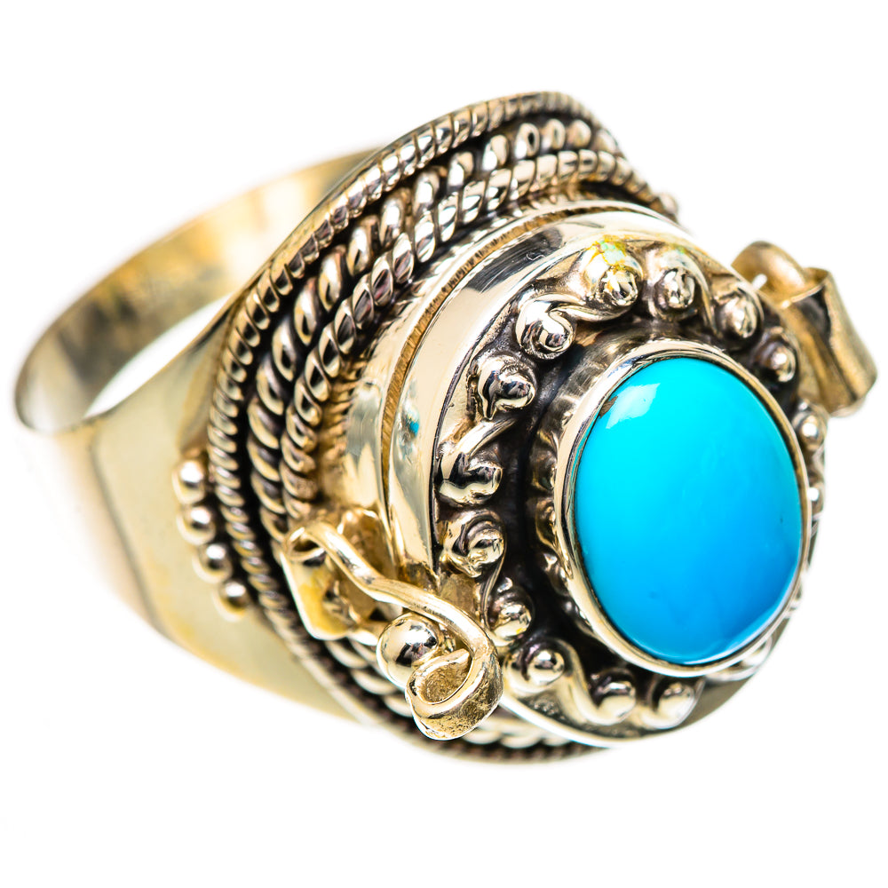 Sleeping Beauty Turquoise Rings handcrafted by Ana Silver Co - RING125149 - Photo 2