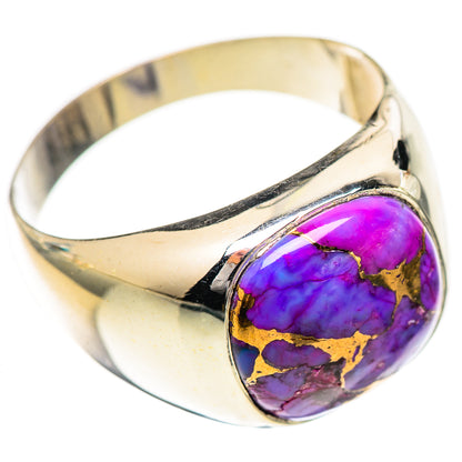 Blue Copper Composite Turquoise Rings handcrafted by Ana Silver Co - RING125166 - Photo 2