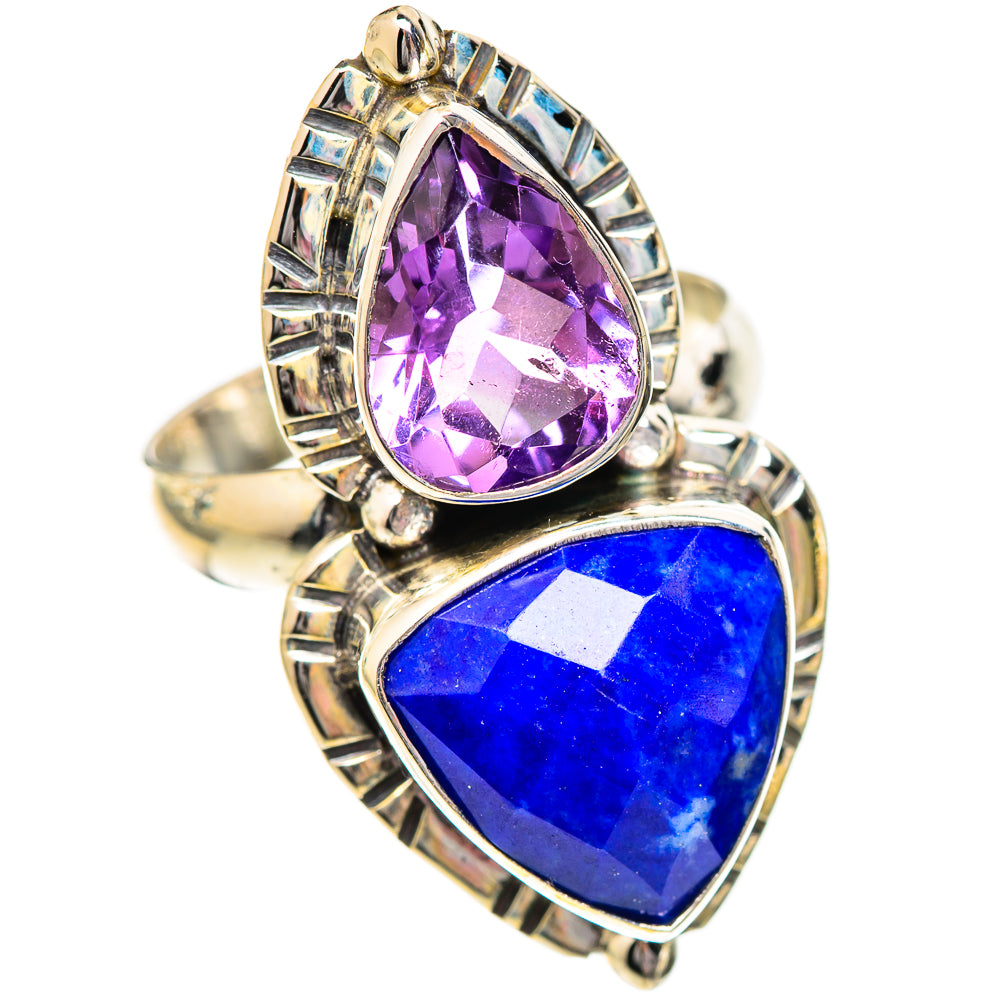 Lapis Lazuli Rings handcrafted by Ana Silver Co - RING125172 - Photo 2