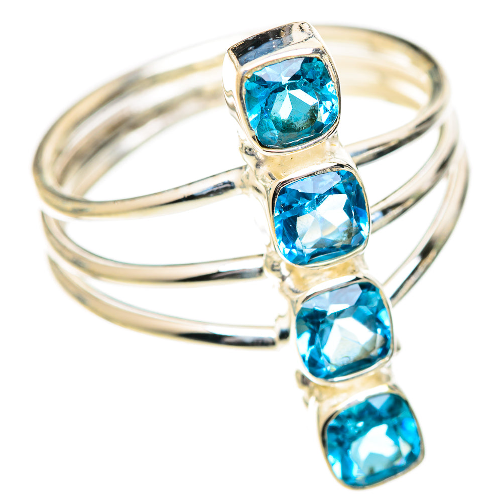 Swiss Blue Topaz Rings handcrafted by Ana Silver Co - RING125175 - Photo 2
