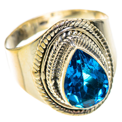 Swiss Blue Topaz Rings handcrafted by Ana Silver Co - RING125177 - Photo 2