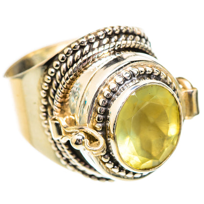 Prehnite Rings handcrafted by Ana Silver Co - RING125183 - Photo 2