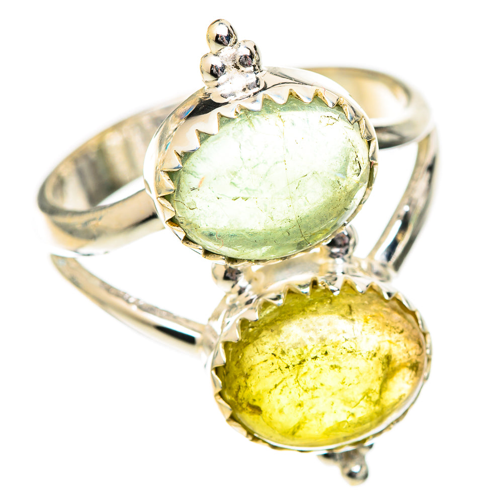 Prehnite Rings handcrafted by Ana Silver Co - RING125184 - Photo 2