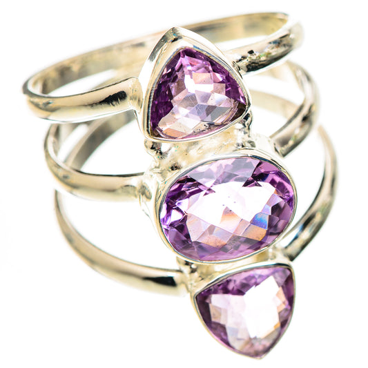 Pink Amethyst Rings handcrafted by Ana Silver Co - RING125194 - Photo 2