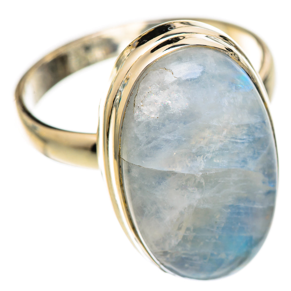 Rainbow Moonstone Rings handcrafted by Ana Silver Co - RING125197 - Photo 2
