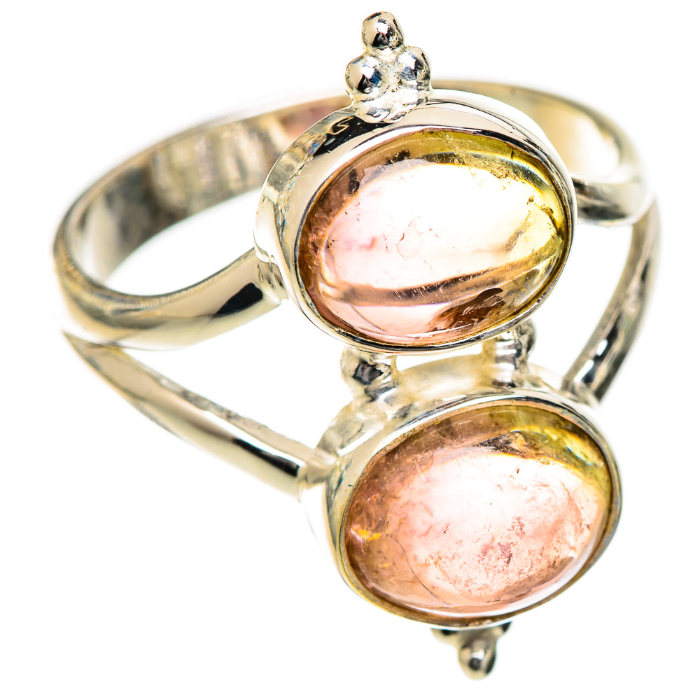 Watermelon Tourmaline Rings handcrafted by Ana Silver Co - RING125200 - Photo 2