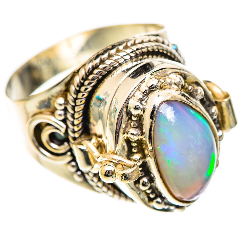 Ethiopian Opal Rings handcrafted by Ana Silver Co - RING125201 - Photo 2