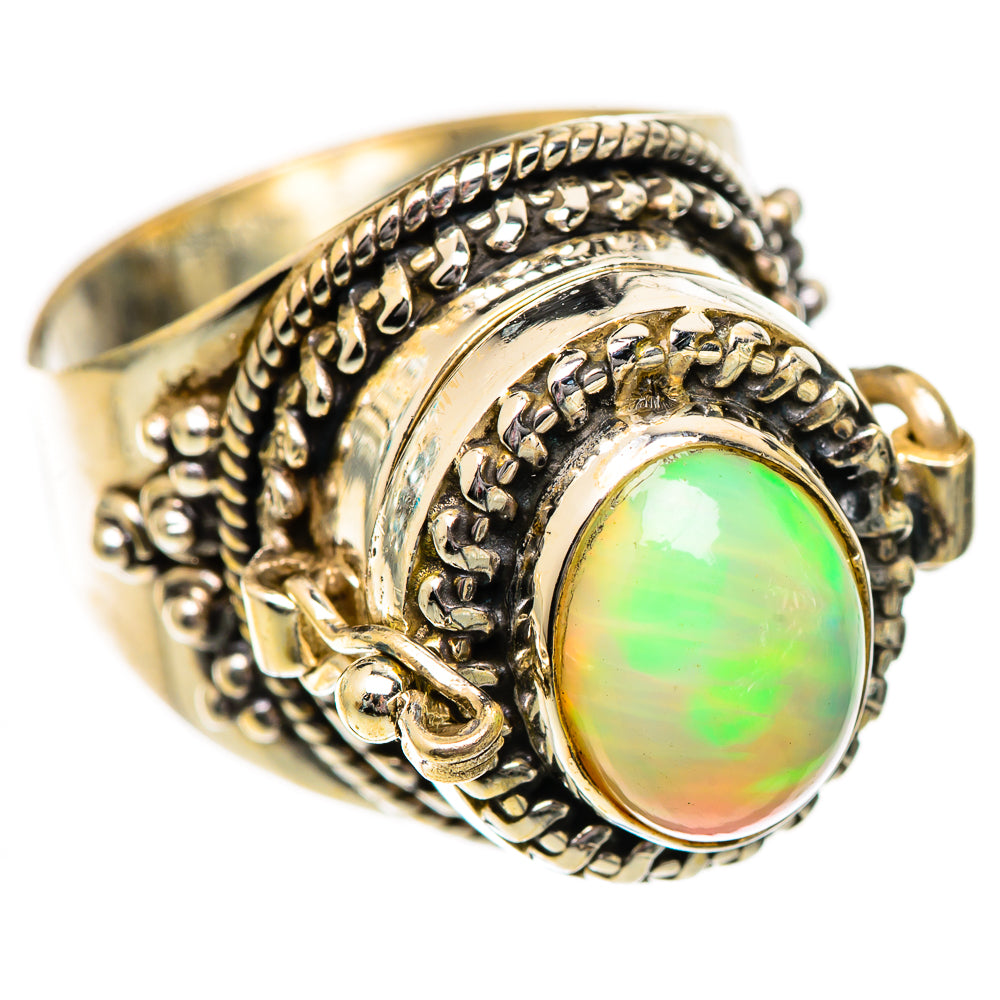 Ethiopian Opal Rings handcrafted by Ana Silver Co - RING125202 - Photo 2