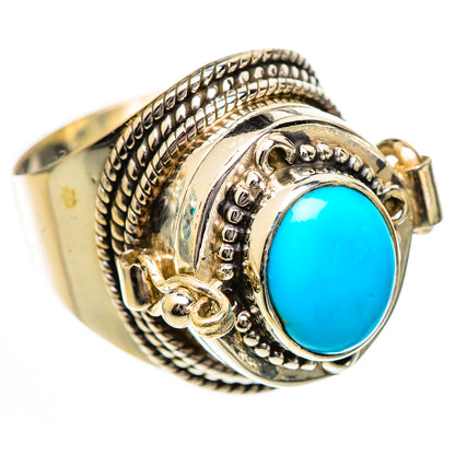 Sleeping Beauty Turquoise Rings handcrafted by Ana Silver Co - RING125206 - Photo 2