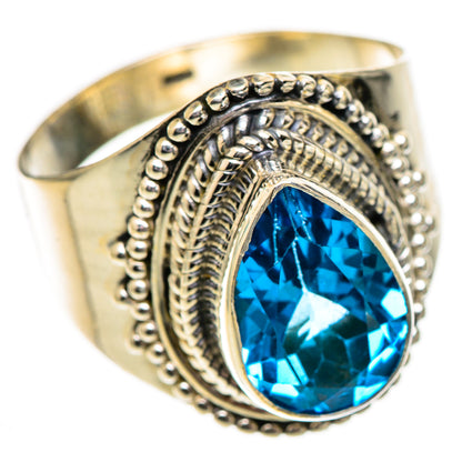 Swiss Blue Topaz Rings handcrafted by Ana Silver Co - RING125208 - Photo 2