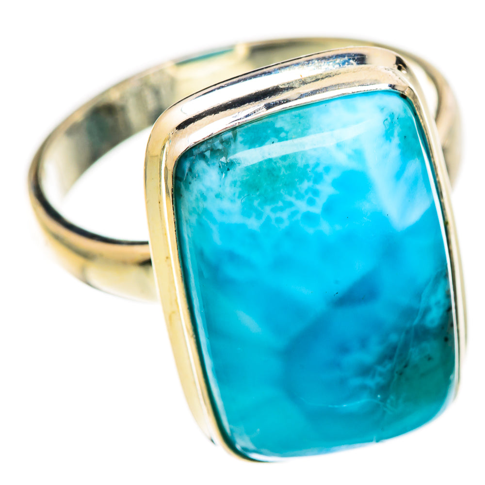 Larimar Rings handcrafted by Ana Silver Co - RING125210 - Photo 2