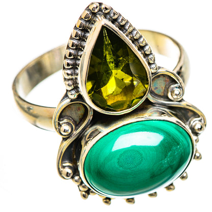Malachite Rings handcrafted by Ana Silver Co - RING125213 - Photo 2