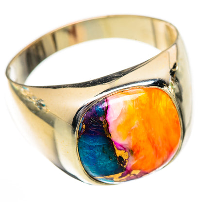 Kingman Pink Dahlia Turquoise Rings handcrafted by Ana Silver Co - RING125226 - Photo 2