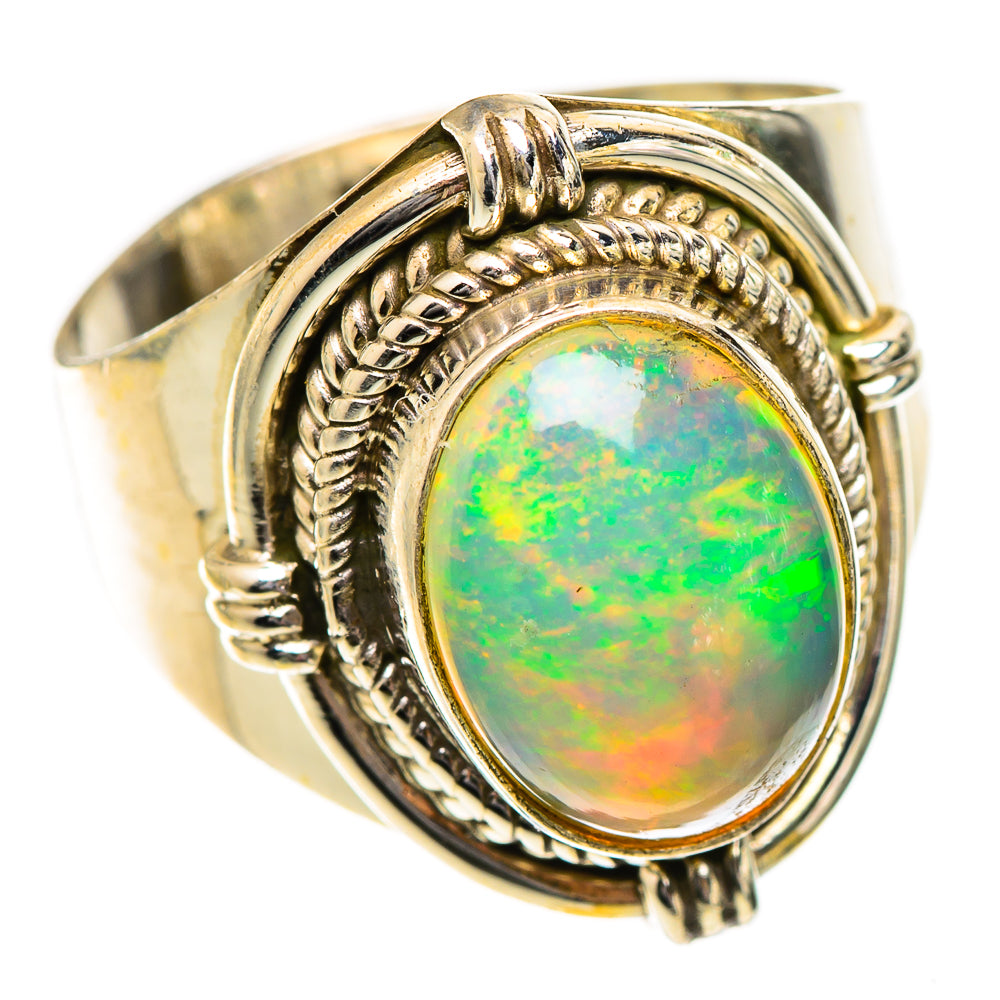 Ethiopian Opal Rings handcrafted by Ana Silver Co - RING125228 - Photo 2