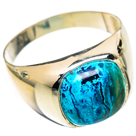 Chrysocolla Rings handcrafted by Ana Silver Co - RING125230 - Photo 2