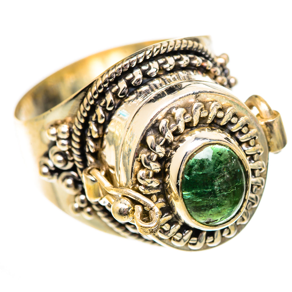 Green Tourmaline Rings handcrafted by Ana Silver Co - RING125238 - Photo 2