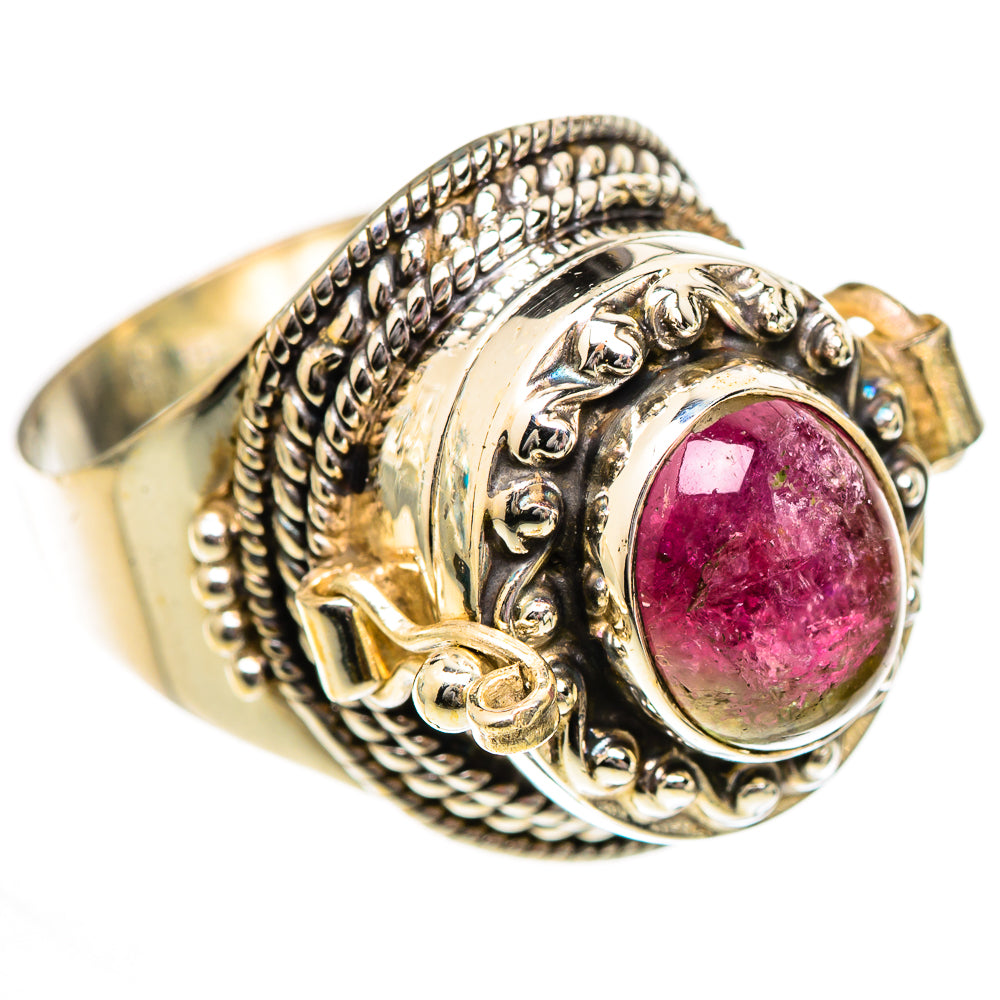 Watermelon Tourmaline Rings handcrafted by Ana Silver Co - RING125240 - Photo 2