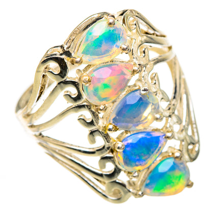 Ethiopian Opal Rings handcrafted by Ana Silver Co - RING125249 - Photo 2