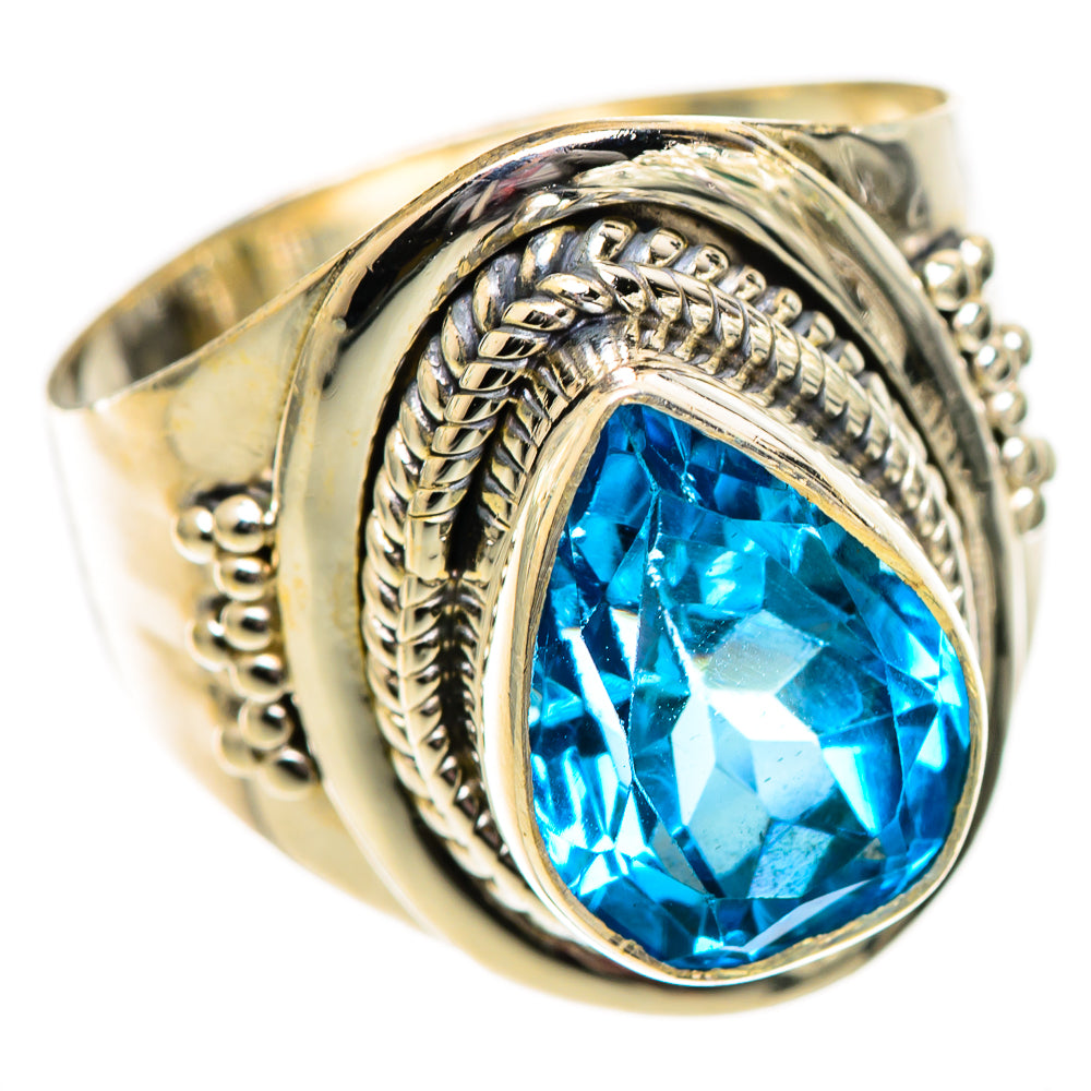 Swiss Blue Topaz Rings handcrafted by Ana Silver Co - RING125257 - Photo 2