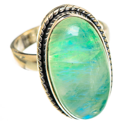 Green Moonstone Rings handcrafted by Ana Silver Co - RING125258 - Photo 2