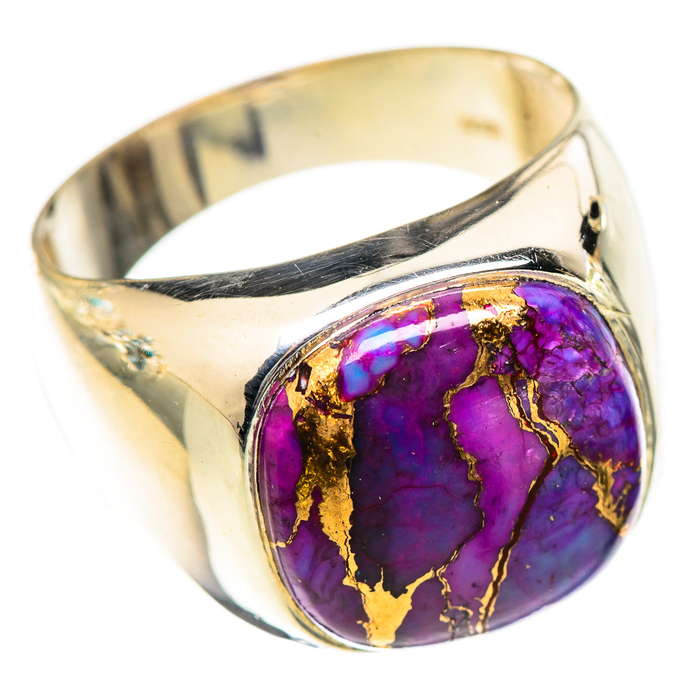 Purple Copper Composite Turquoise Rings handcrafted by Ana Silver Co - RING125260 - Photo 2