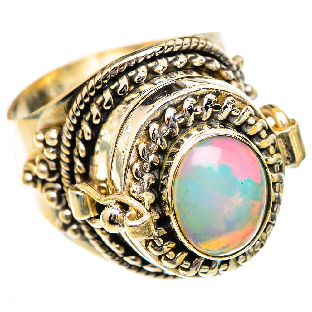 Ethiopian Opal Rings handcrafted by Ana Silver Co - RING125268 - Photo 2