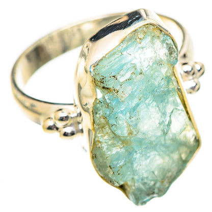 Aquamarine Rings handcrafted by Ana Silver Co - RING125271 - Photo 2