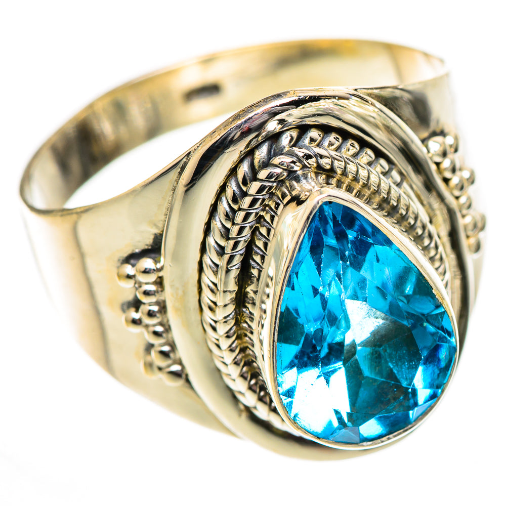 Swiss Blue Topaz Rings handcrafted by Ana Silver Co - RING125276 - Photo 2