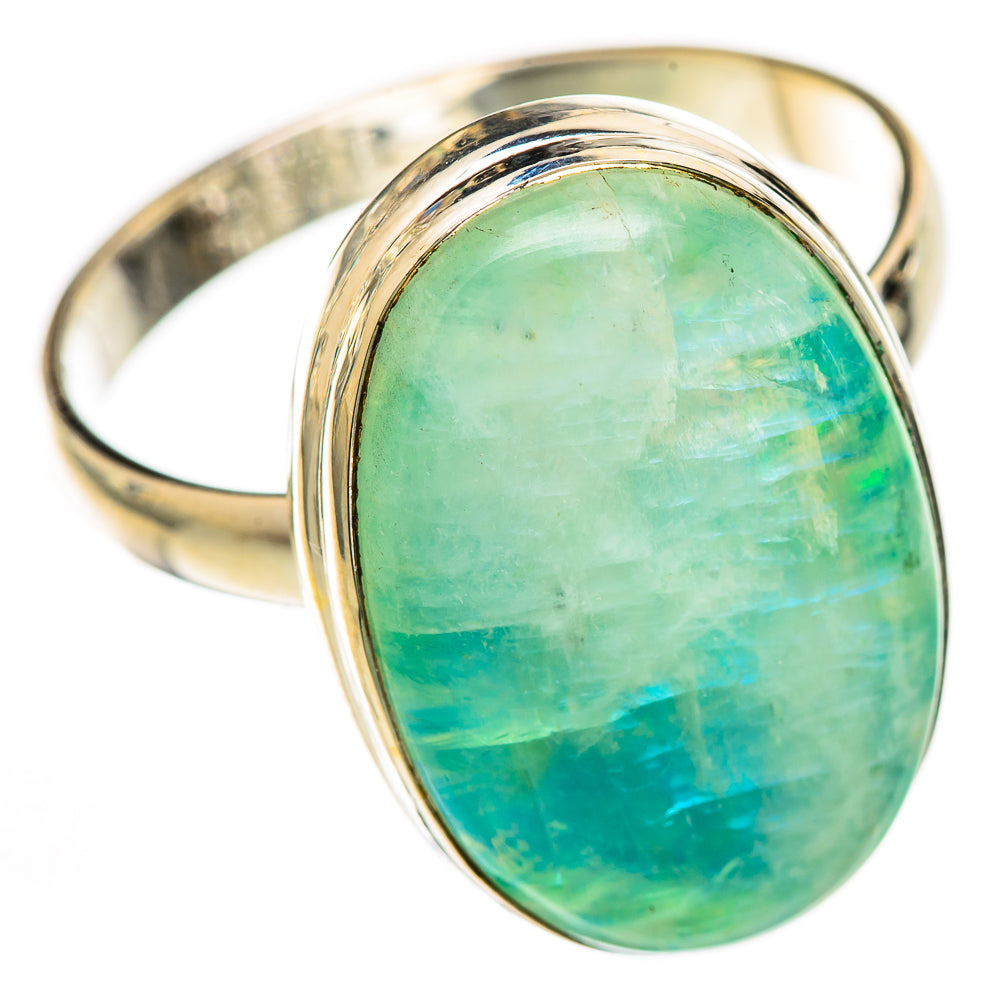 Green Moonstone Rings handcrafted by Ana Silver Co - RING125280 - Photo 2