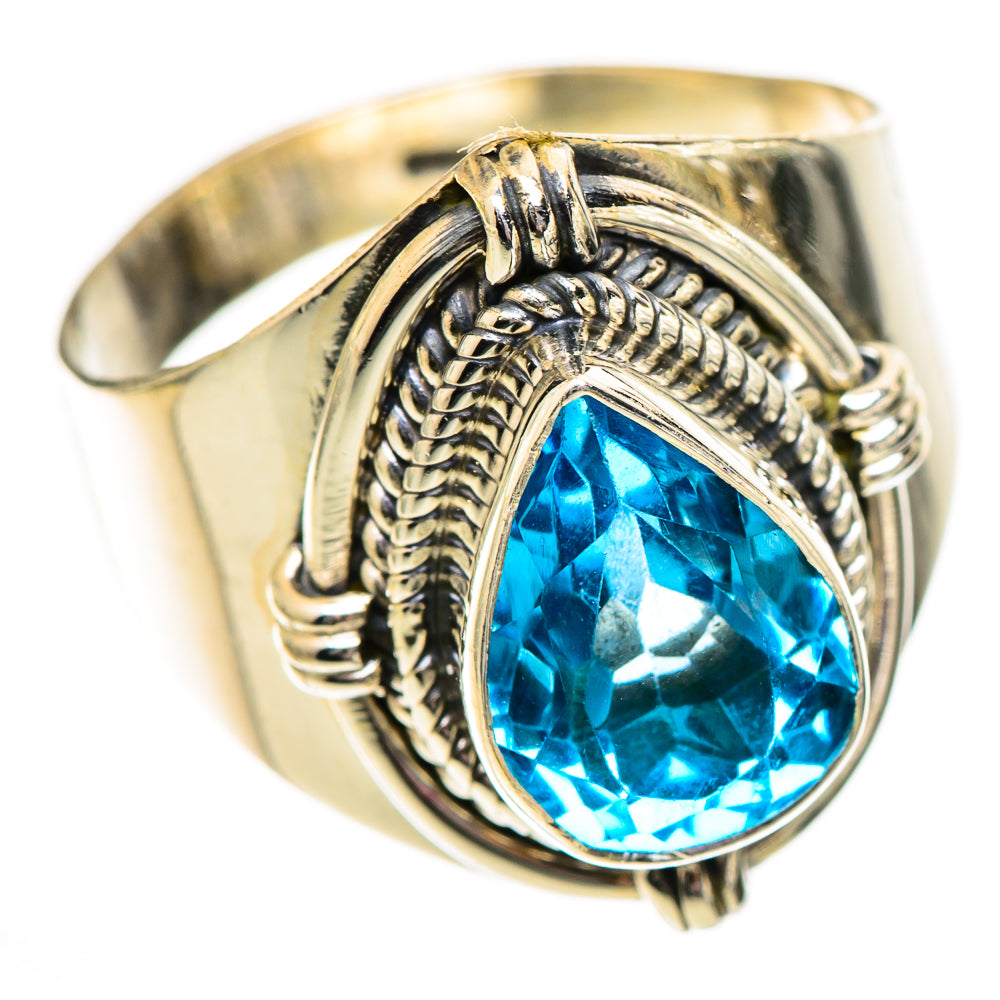 Swiss Blue Topaz Rings handcrafted by Ana Silver Co - RING125290 - Photo 2