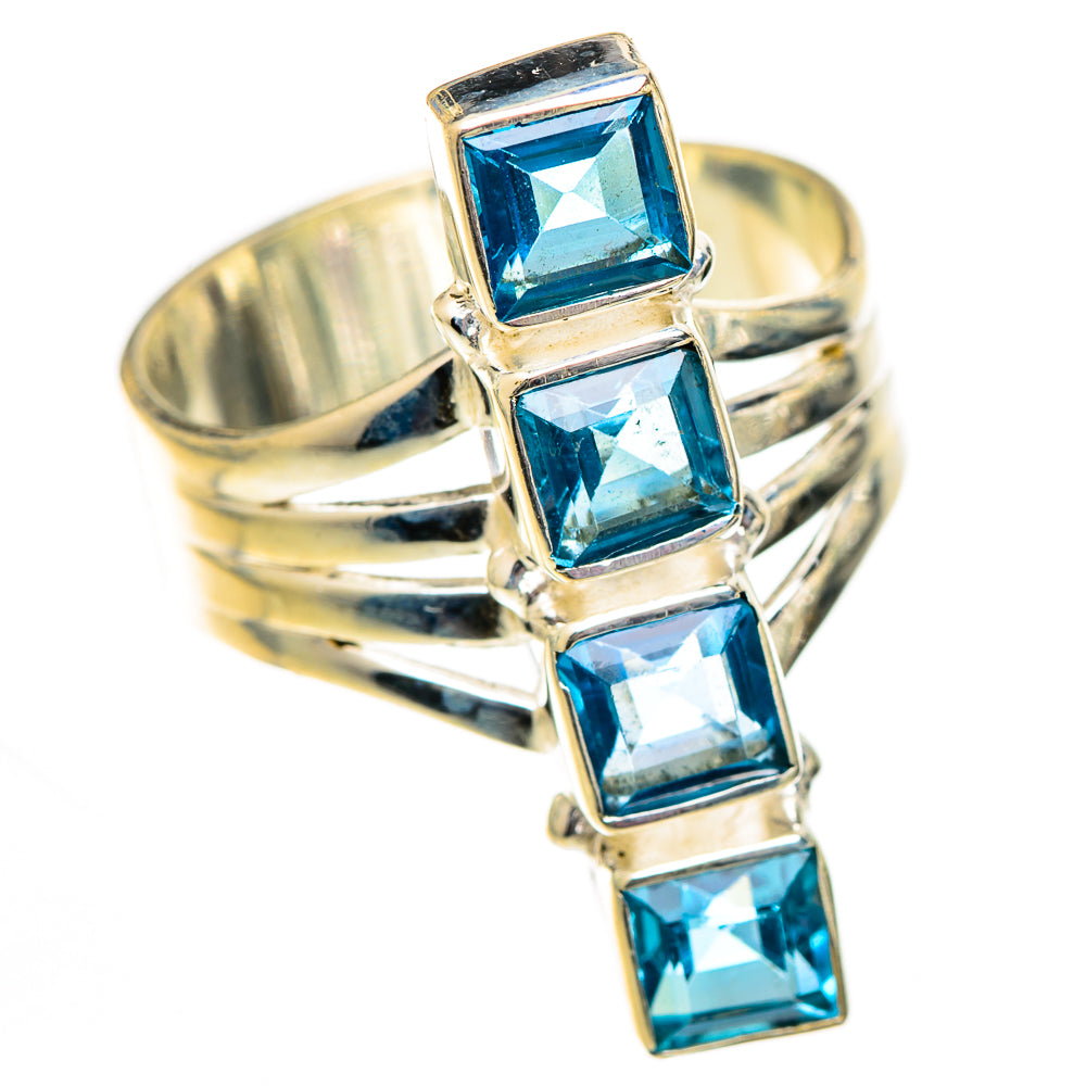 Swiss Blue Topaz Rings handcrafted by Ana Silver Co - RING125295 - Photo 2