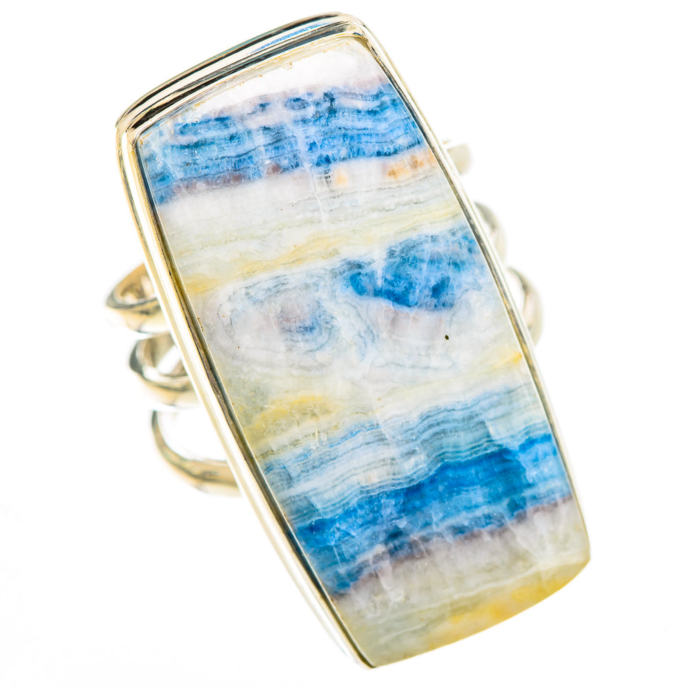 Blue Scheelite Rings handcrafted by Ana Silver Co - RING125305 - Photo 2