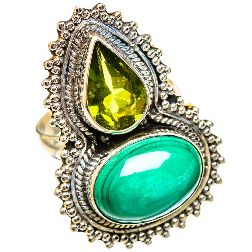 Malachite Rings handcrafted by Ana Silver Co - RING125319 - Photo 2