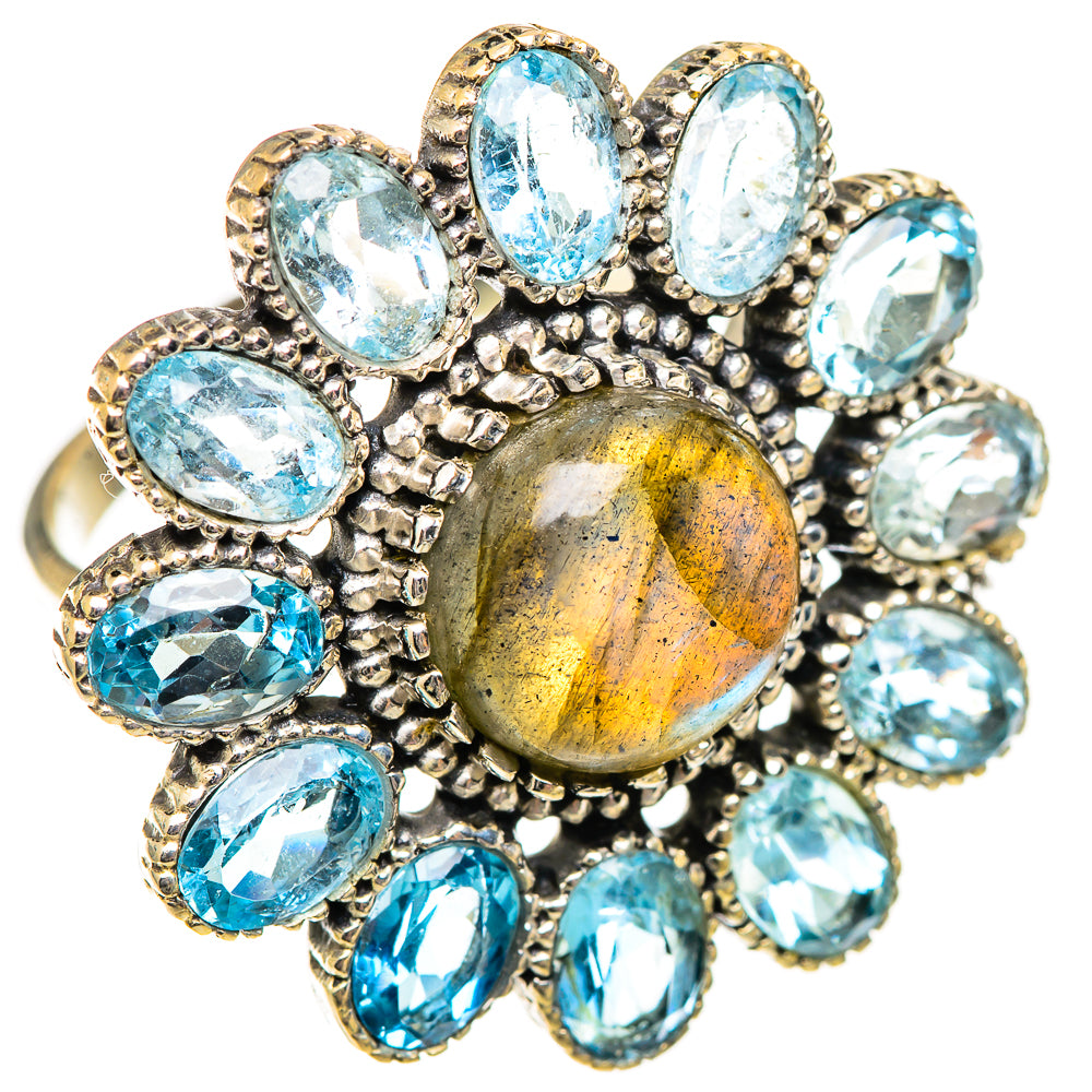Labradorite Rings handcrafted by Ana Silver Co - RING125345 - Photo 2