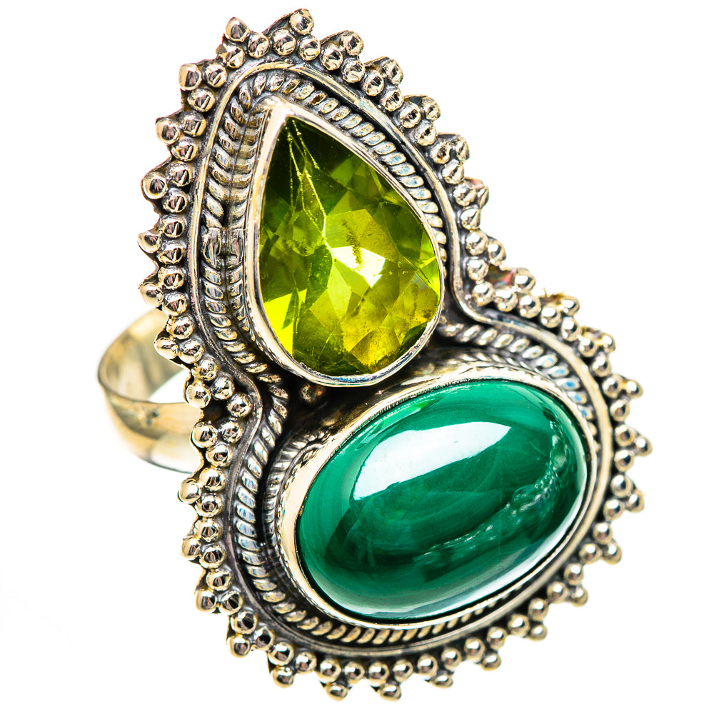 Malachite Rings handcrafted by Ana Silver Co - RING125352 - Photo 2